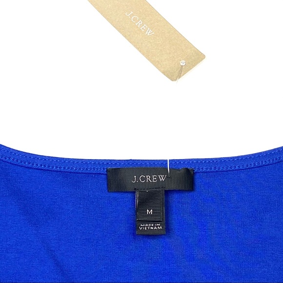 J. Crew Top Velvet Peplum Sleeveless V-Neck M New - Picture 2 of 4